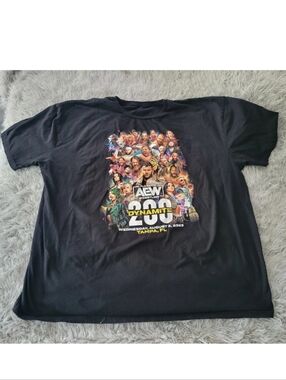 AEW All Elite Wrestling Dynamite 200 T Shirt Black Moxley MJF Kenny Omega 3XL